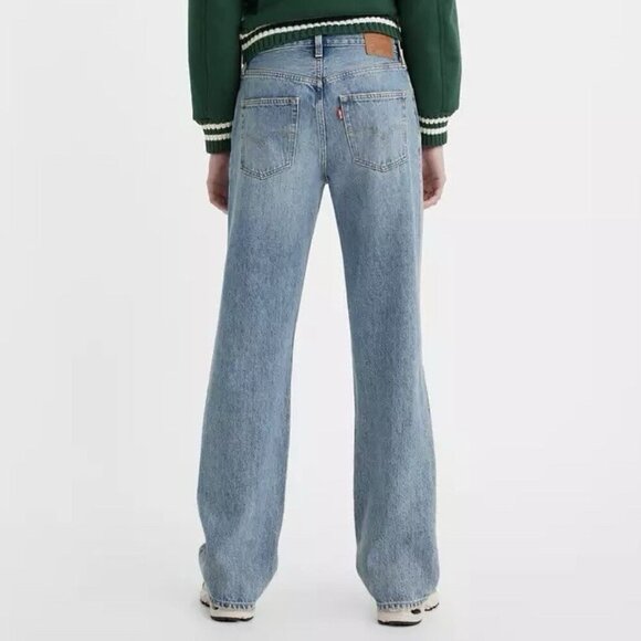 Levi's Women's 501 90s Jeans Size 24 x 30 Blue Distressed Mid Rise Loose NWT $98 - Picture 2 of 16